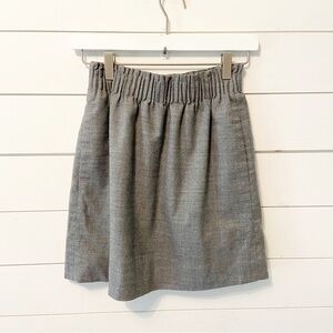 J.Crew | Gray Wool Blend Mini Skirt Size 00